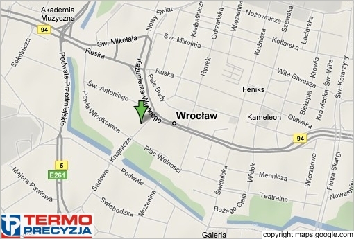 Termo Precyzja / Thermo Sensors - City: Wroclaw, street: Krupnicza 7,Country: Poland image map